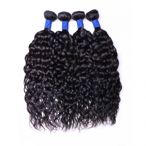 Virgin Brazilian Water Wave Human Hair Weave 4 Bundles Thick HAIRCC Hair
