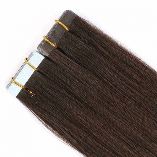 Remy Human Hair Tape In Extensions Darkest Brown #2 20pcs HAIRCC Hair