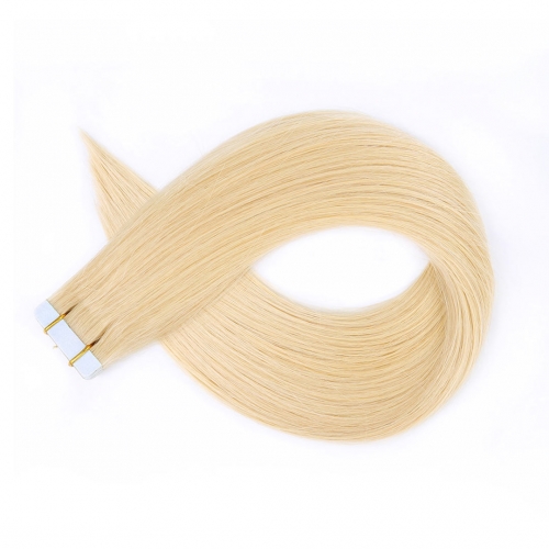 Tape In Extensions Medium Blonde #22 Virgin Remy Human Hair 20pcs EBBA Hair