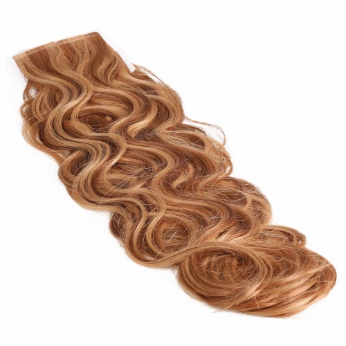 20in Remy Hair Tape In Extensions Body Wave Piano Color Good HAIRCC Hair