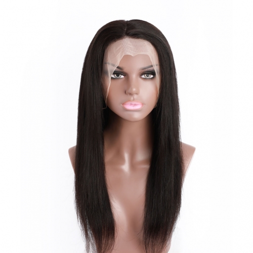 Full Lace Human Hair Wigs Natural Black Silky Straight HAIRCC Hair Wigs