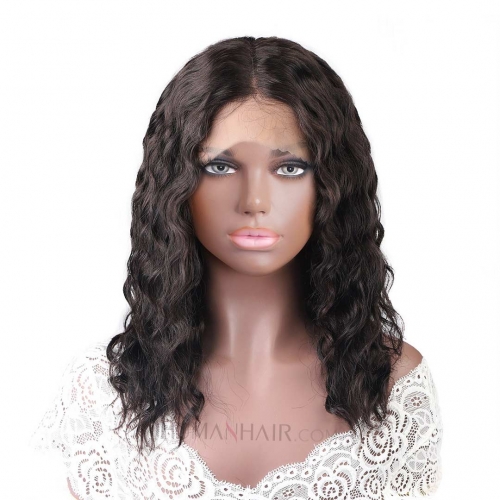 Lace Front Wig Water Wavy 10in-30in Human Hair T Part Lace Frontal Wig Affordable HAIRCC Wigs
