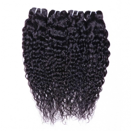 Evova Cheap Brazilian Hair Bundles 4pcs Water Wavy Human Hair Weave