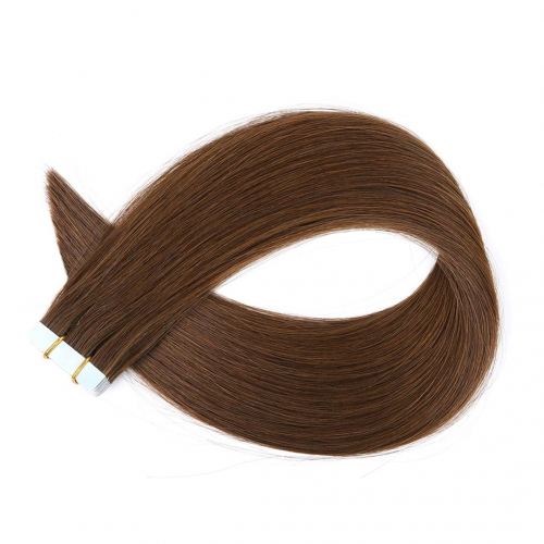 Tape In Extensions Dark Brown #4 Virgin Remy Human Hair 20pcs EBBA Hair