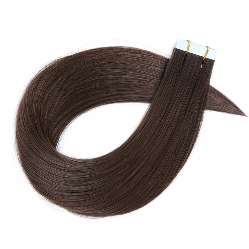 Tape In Extensions Darkest Brown #2 Virgin Remy Human Hair 20pcs EBBA Hair