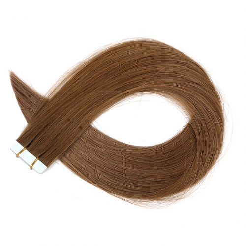 Tape In Extensions Medium Brown #6 Virgin Remy Human Hair 20pcs EBBA Hair