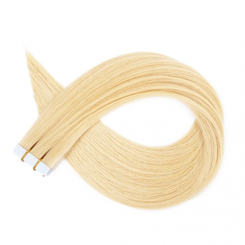 Tape In Extensions Bleach Blonde #613 Virgin Remy Human Hair 20pcs EBBA Hair